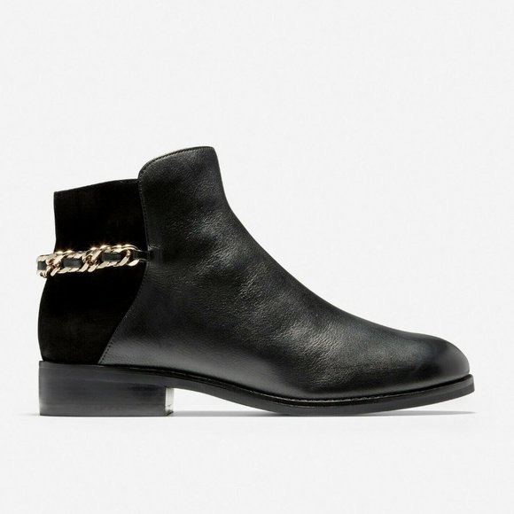 Cole Haan Women's Idina Ankle Bootie Black Tumbled - Picture 1 of 6